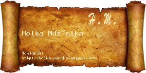 Holka Mónika névjegykártya